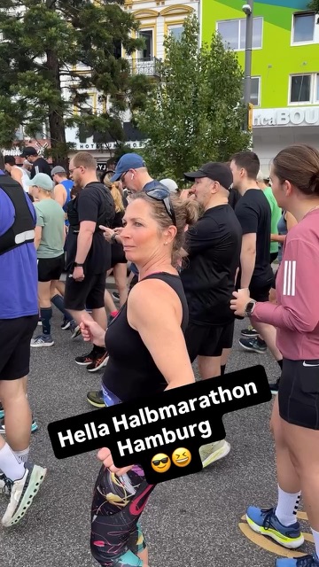 Kristin Hagel beim Halbmarathon in Hamburg